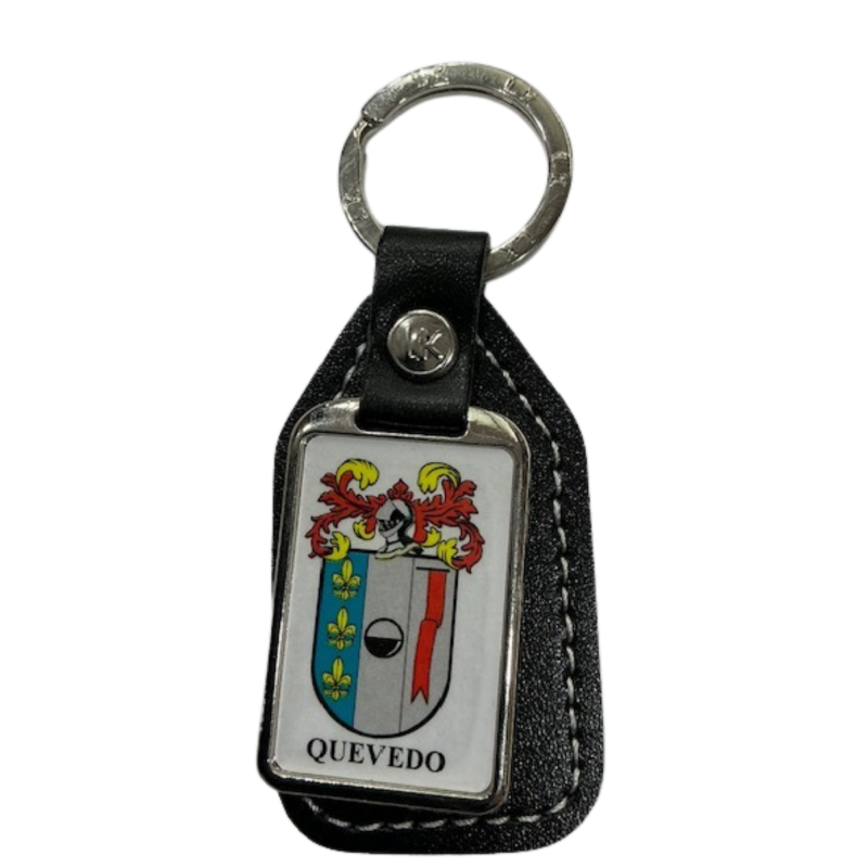 Llavero heráldico apellido QUEVEDO