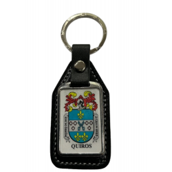 Llavero heráldico apellido QUIROS