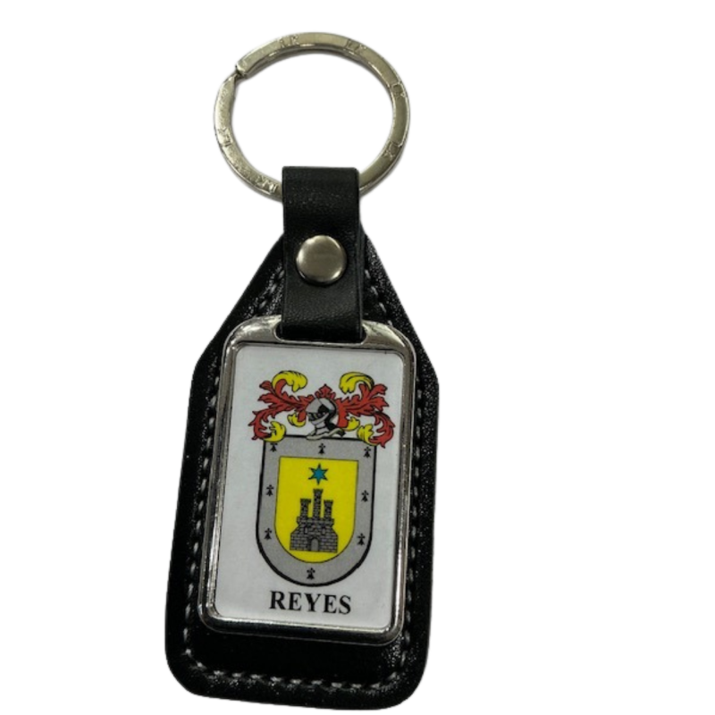 Llavero heráldico apellido REYES