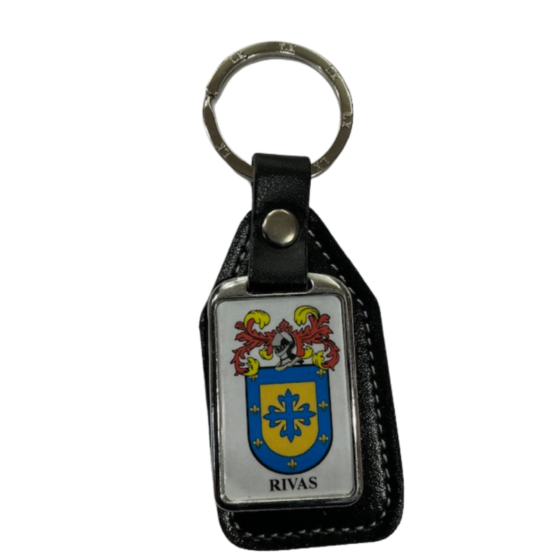 Llavero heráldico apellido RIVAS