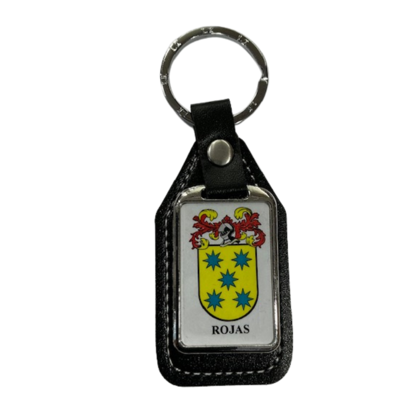 Llavero heráldico apellido ROJAS