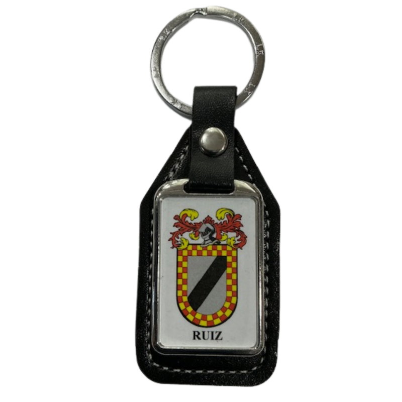 Llavero heráldico apellido RUIZ