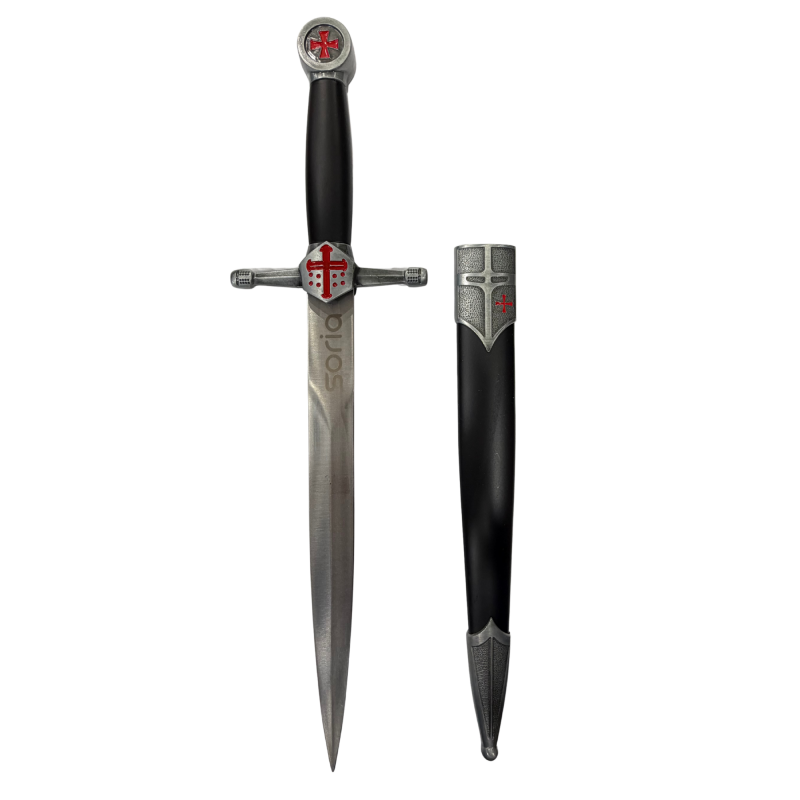 Daga Templaria grabado Soria Cruz Roja