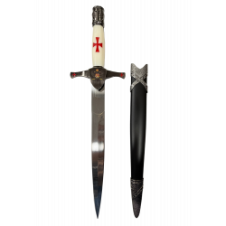 Daga Templaria grabado Soria Mango Blanco