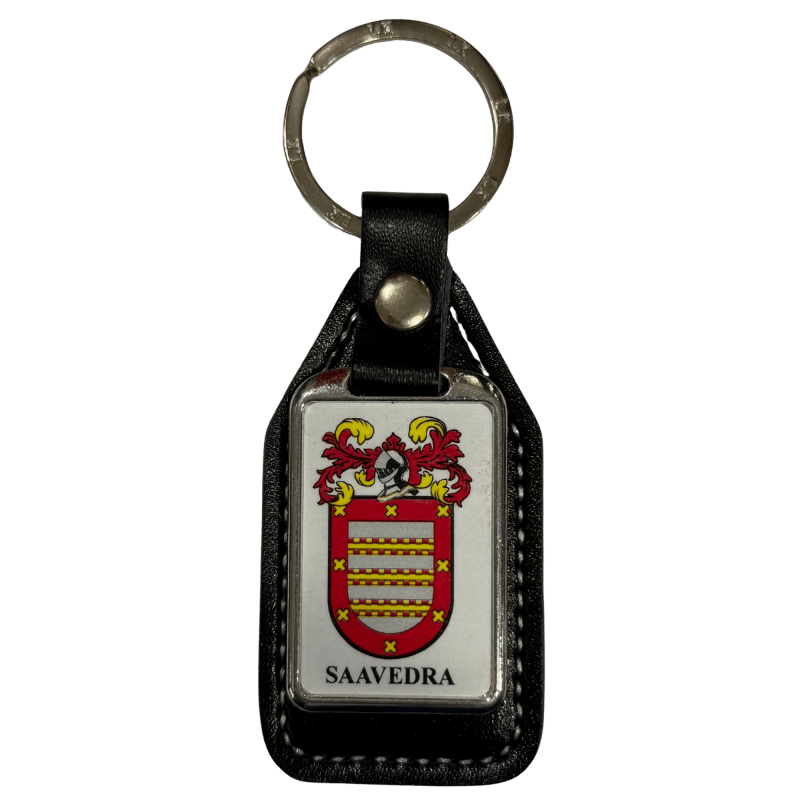 Llavero heráldico apellido SAAVEDRA