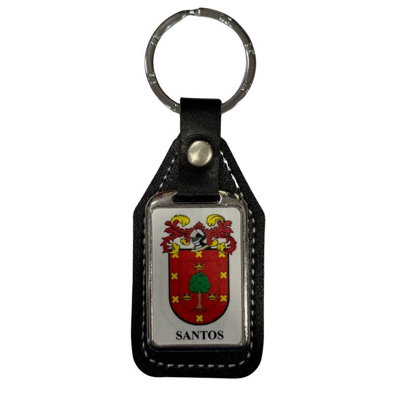 Llavero heráldico apellido SANTOS