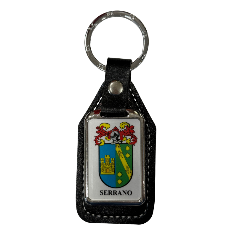 Llavero heráldico apellido SERRANO