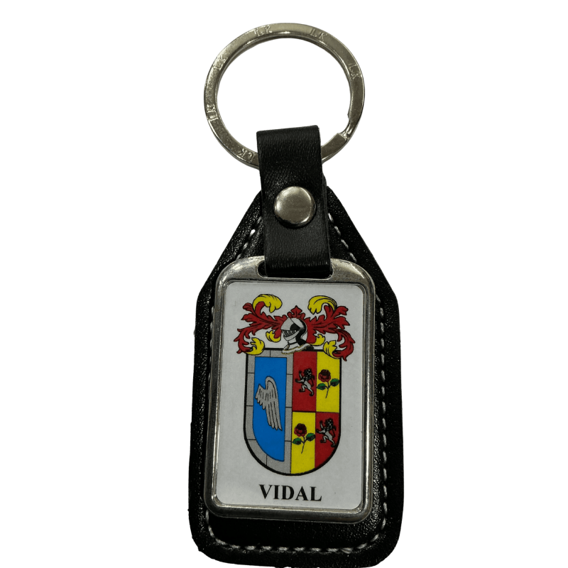 Llavero heráldico apellido VIDAL