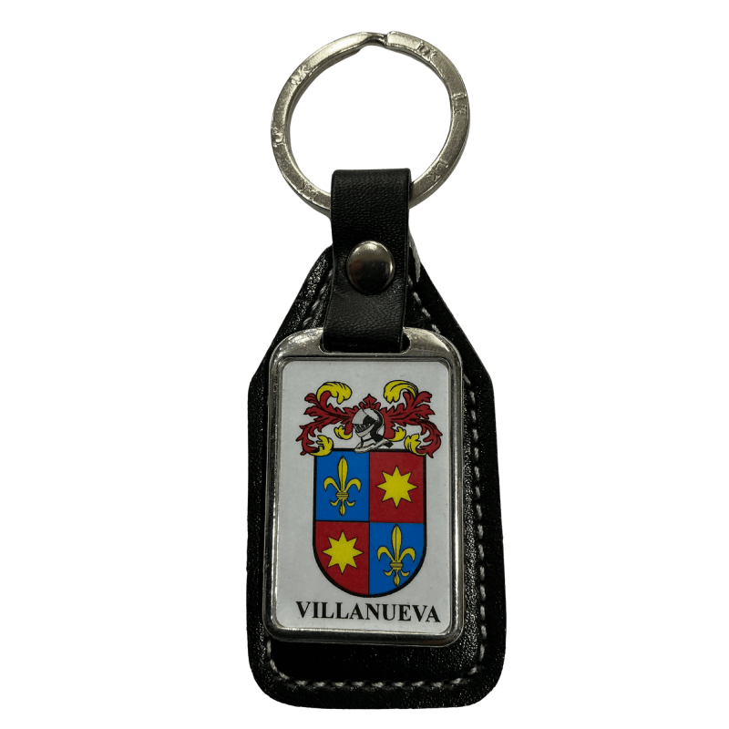 Llavero heráldico apellido VILLANUEVA