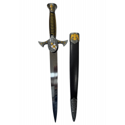 Daga Templaria grabado Soria Mango Dorado