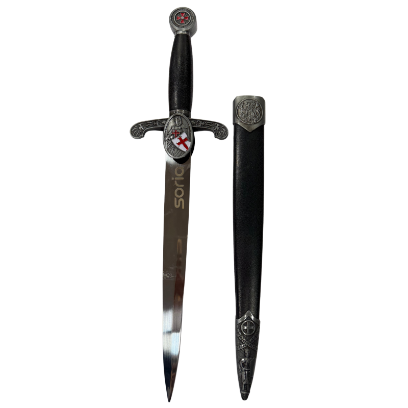 Daga Templaria grabado Soria Caballero Escudo