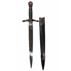 Daga Templaria grabado Soria Mango Negro