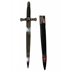 Daga Templaria grabado Soria Mango Espiral