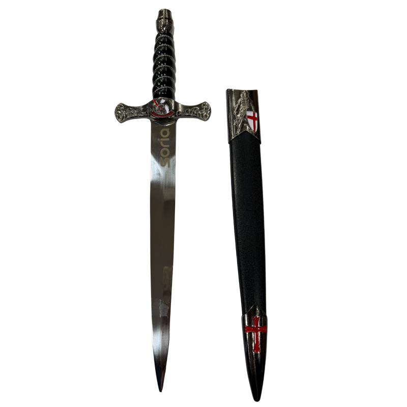 Daga Templaria grabado Soria Mango Espiral