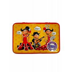 Cajita metal flamenca + Jabón de Lavanda