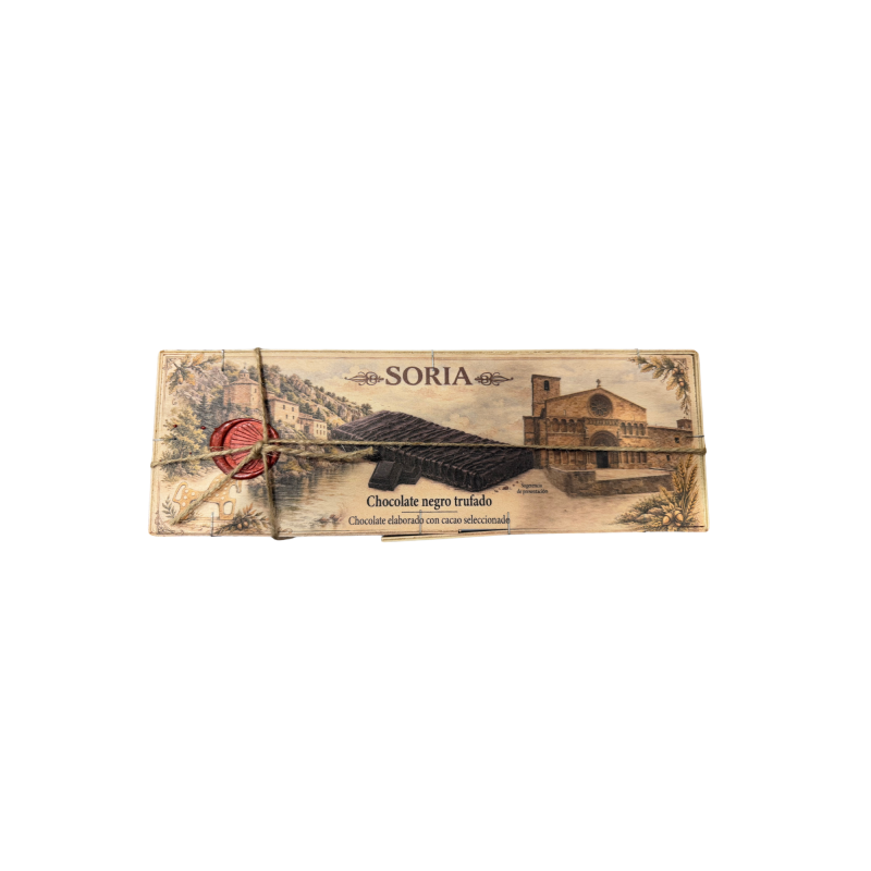 Lingote Chocolate Negro Trufado ( Caja de Madera )