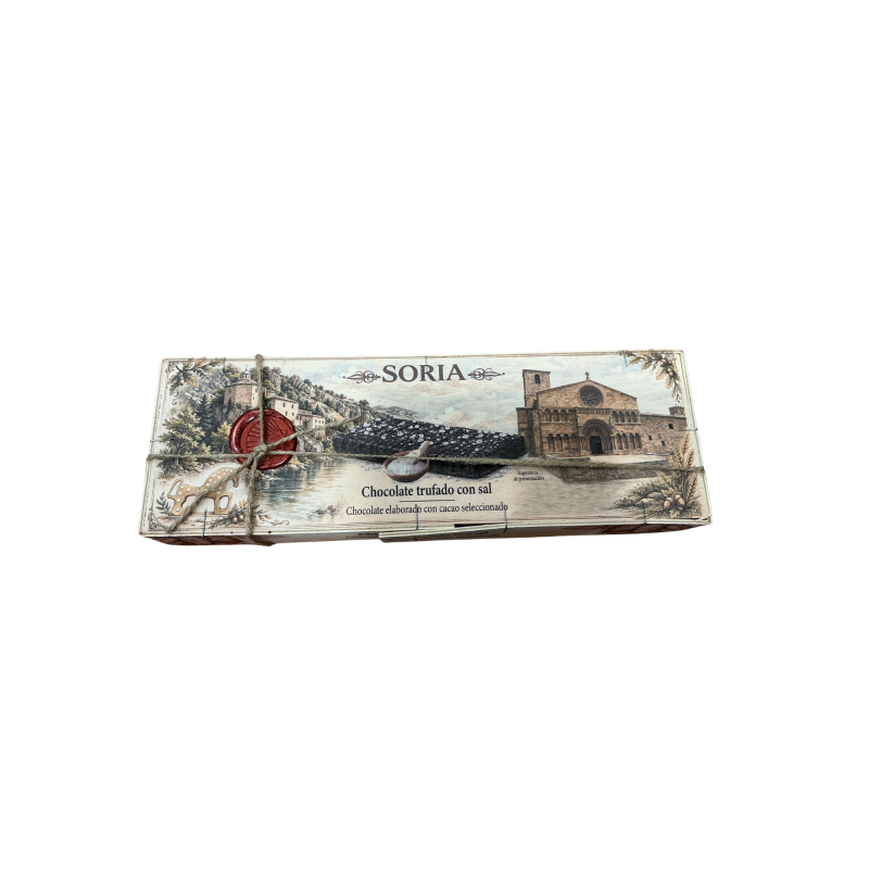 Lingote Chocolate Trufado con Sal ( Caja de Madera )