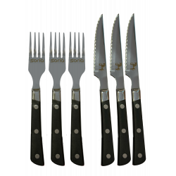 Juego 3 Tenedores Letras Soria y 3 Cuchillos Caballo