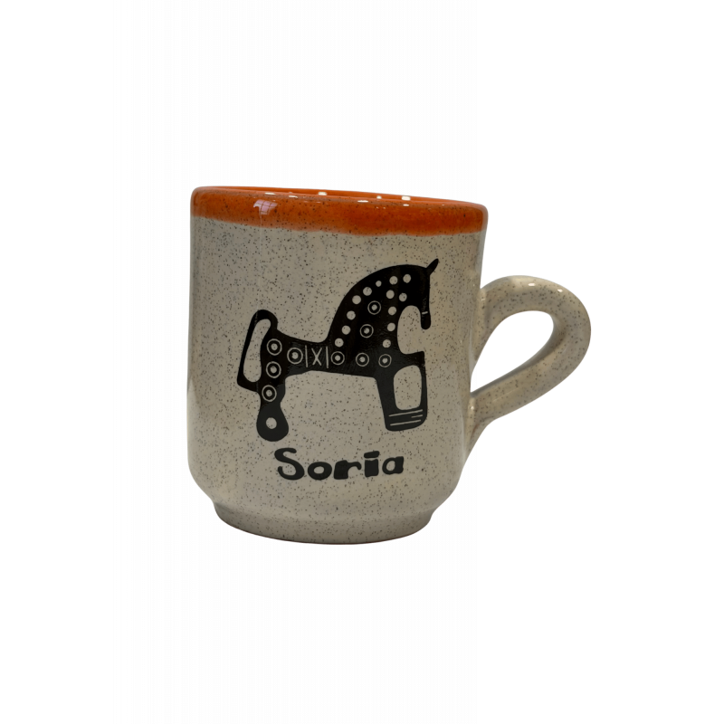 Taza Expresso borde de colores Caballito de Soria