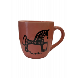 Taza Cónica Pastel Caballo de Soria