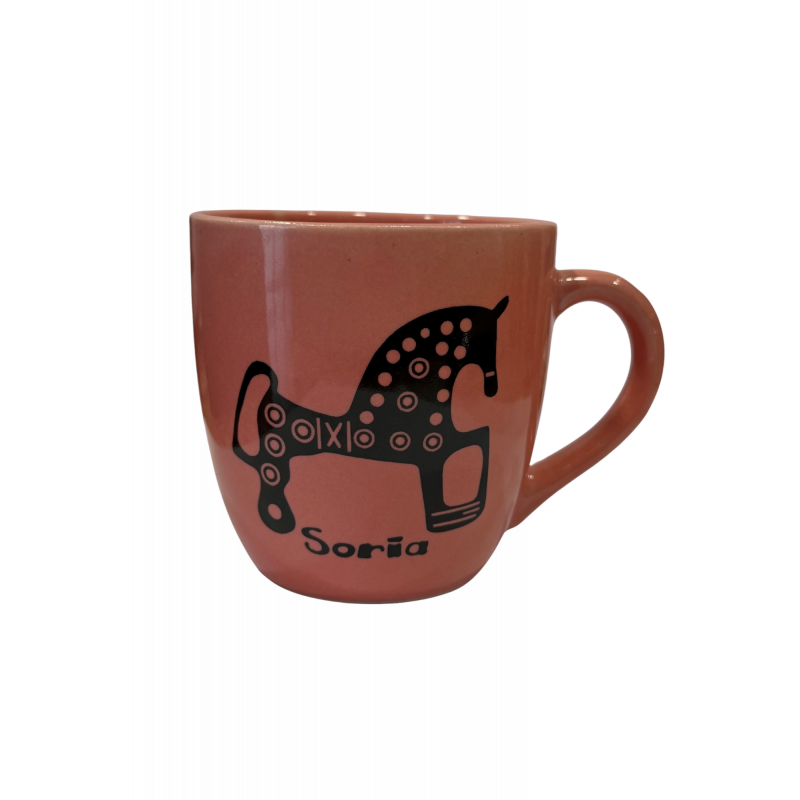 Taza Cónica Pastel Caballo de Soria