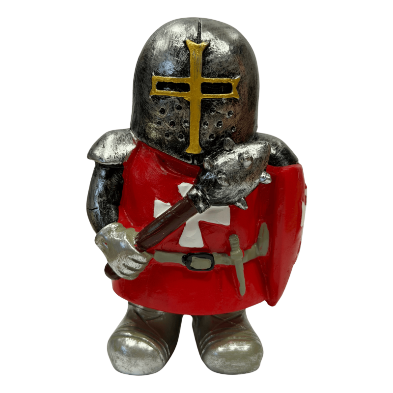 Miniatura caballero templario Rojo de Soria maza