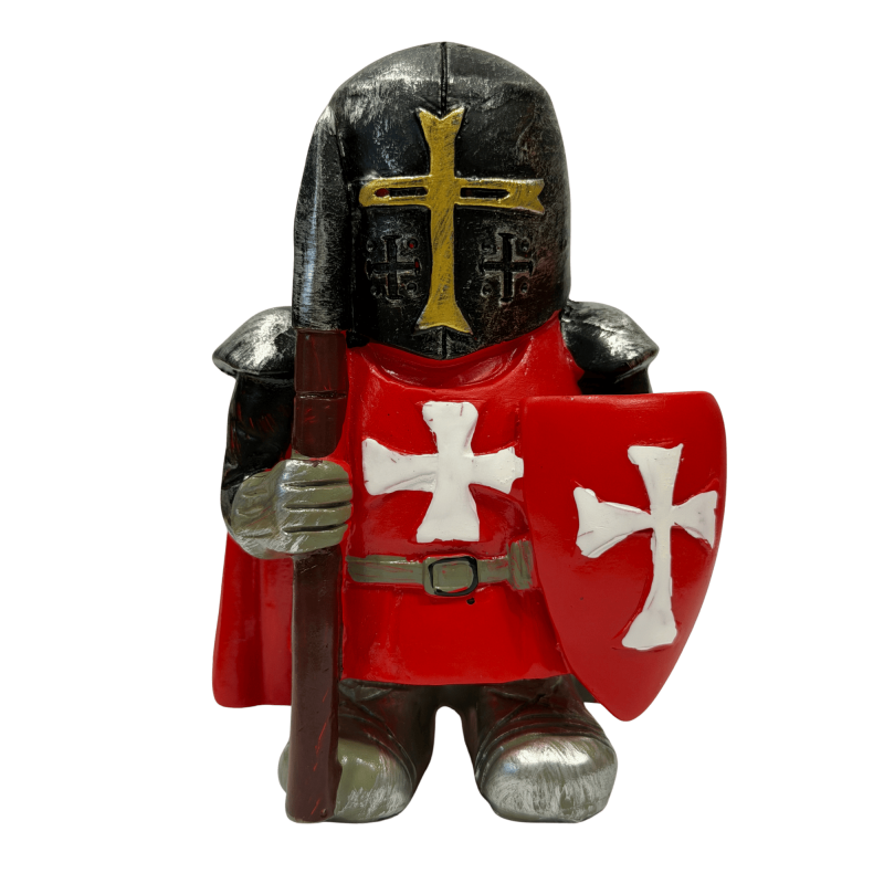 Miniatura caballero templario Rojo de Soria lanza
