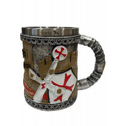 Taza Marrón espada templaria