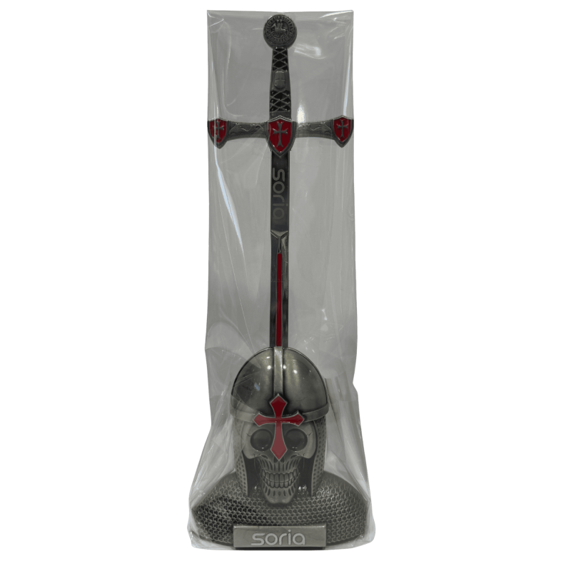 Soporte + Espada Mini  Cruz Roja