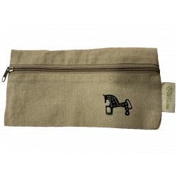 Estuche plano Caballo de Soria Beige