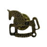PIN CABALO DORADO LETRAS