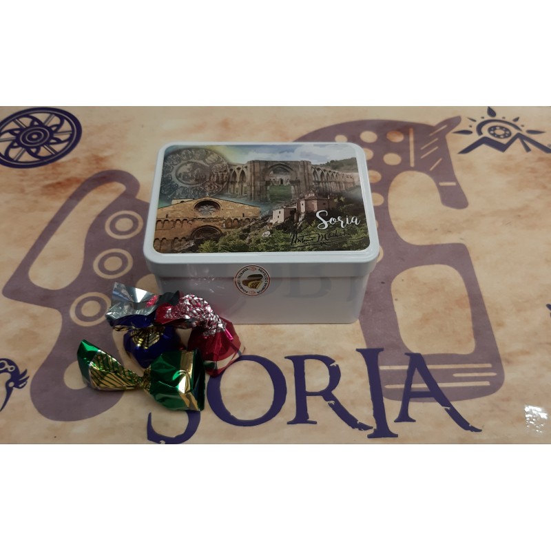 Caja metálica de bombones